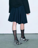 Load image into Gallery viewer, Façon Jacmin 'Jamelia' Skirt Navy Stripes
