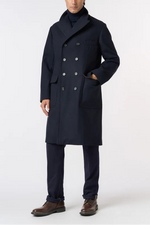 Load image into Gallery viewer, L'impermeabile Alain New Loden Coat 220 Blue
