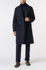 Load image into Gallery viewer, L'impermeabile Alain New Loden Coat 220 Blue
