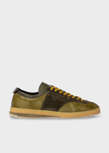 Paul Smith Khaki Leather 'Zephyr' Trainers