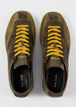 Load image into Gallery viewer, Paul Smith Khaki Leather &#39;Zephyr&#39; Trainers
