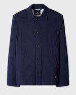 Load image into Gallery viewer, Paul Smith Cotton Seersucker Work Jacket Navy
