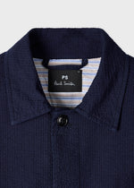 Load image into Gallery viewer, Paul Smith Cotton Seersucker Work Jacket Navy
