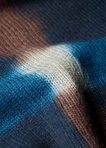 Load image into Gallery viewer, Paul Smith Tie-Dye Merino Wool Polo Sweater Navy

