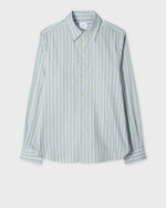 Load image into Gallery viewer, Paul Smith Double-Sided Stripe Cotton Shirt Light Green

