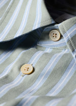 Load image into Gallery viewer, Paul Smith Double-Sided Stripe Cotton Shirt Light Green
