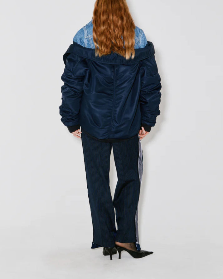 Façon Jacmin 'Mathilde' Bomber Blue