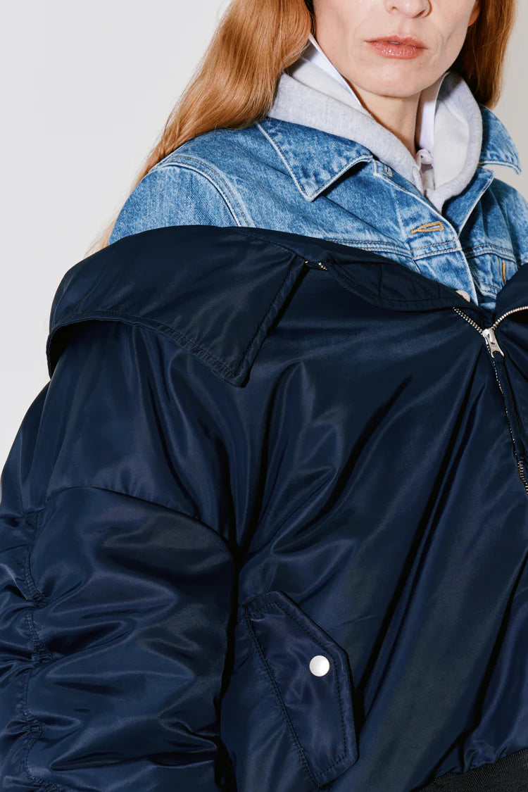 Façon Jacmin 'Mathilde' Bomber Blue
