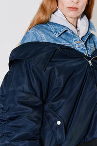 Façon Jacmin 'Mathilde' Bomber Blue