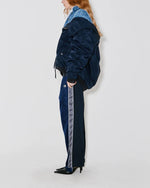 Load image into Gallery viewer, Façon Jacmin &#39;Mathilde&#39; Bomber Blue
