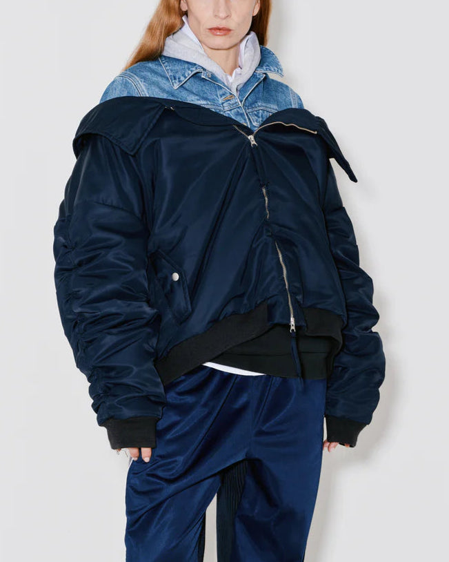 Façon Jacmin 'Mathilde' Bomber Blue