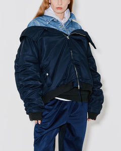 Façon Jacmin 'Mathilde' Bomber Blue