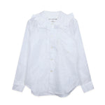 Load image into Gallery viewer, Comme Des Garçons White Tafetta Bow Collar Blouse
