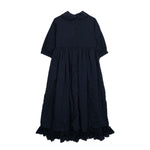 Load image into Gallery viewer, Comme des Garçons Frill Hem Dress Navy
