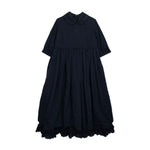 Load image into Gallery viewer, Comme des Garçons Frill Hem Dress Navy
