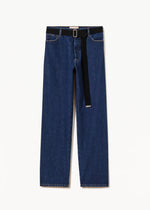 Load image into Gallery viewer, Plan C Black Belted Jeans
