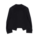 Load image into Gallery viewer, Comme Des Garçons Black Medium Wool Wide Lapel Jacket
