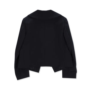 Comme Des Garçons Black Medium Wool Wide Lapel Jacket