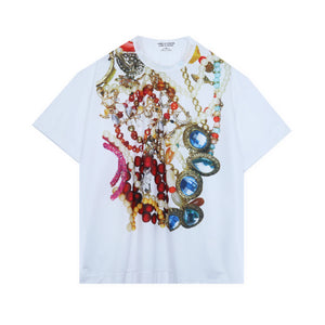 Comme Des Garçons Pattern 2 Necklace Print T-Shirt