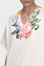 Load image into Gallery viewer, Maison Margiela Painted Flower Jersey T-Shirt White

