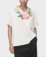 Load image into Gallery viewer, Maison Margiela Painted Flower Jersey T-Shirt White
