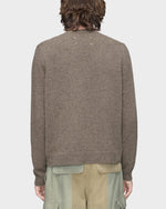 Load image into Gallery viewer, Maison Margiela Fused Knit Wool Crew Neck Sweater Mud Brown
