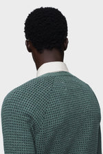 Load image into Gallery viewer, Maison Margiela Wool Blend V-Neck Sweater Green
