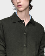 Load image into Gallery viewer, Maison Margiela Wool Blend Foiled Cardigan Green
