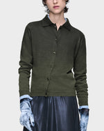 Load image into Gallery viewer, Maison Margiela Wool Blend Foiled Cardigan Green
