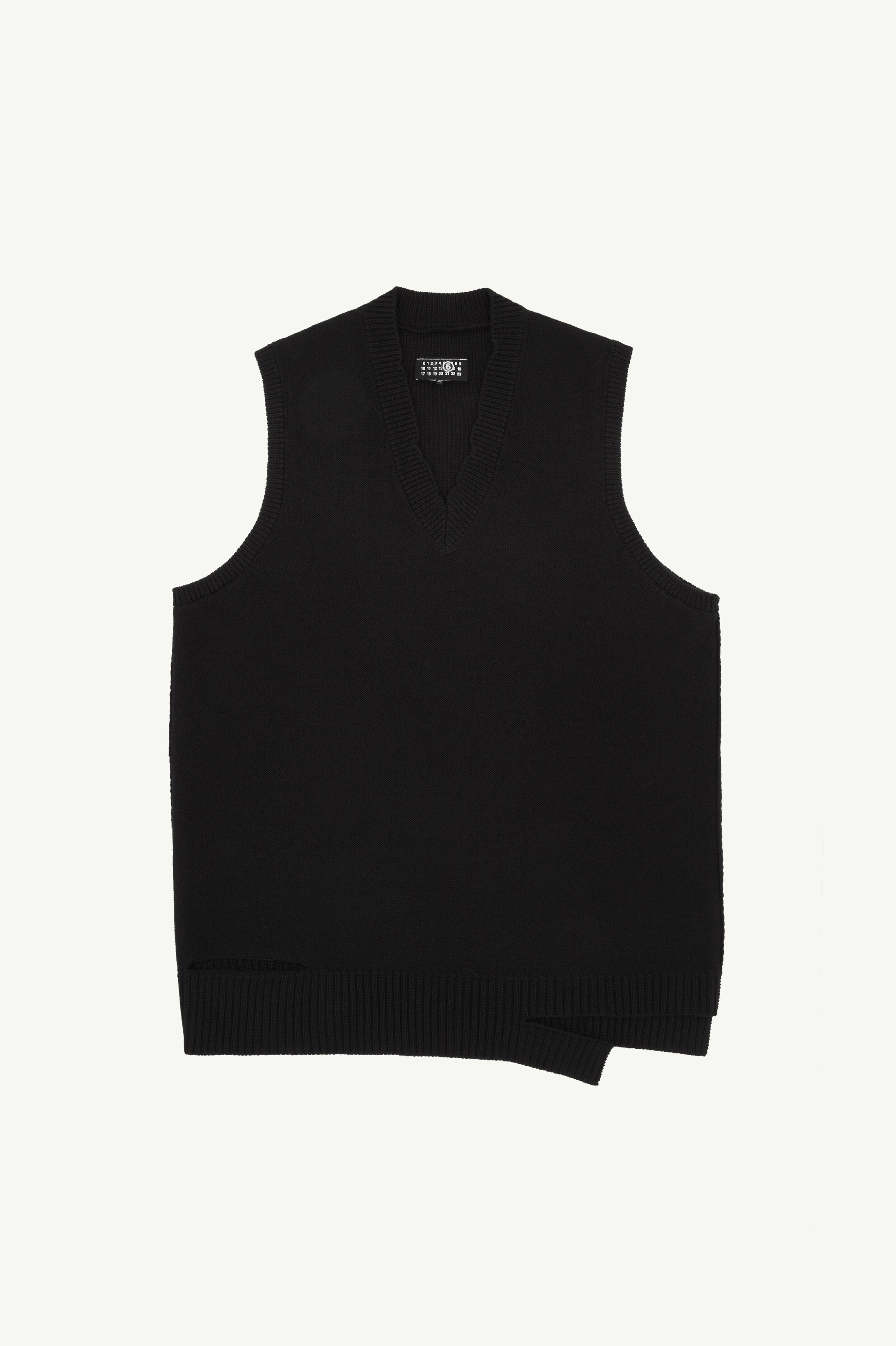MM6 Maison Margiela Distressed Wool Mini Dress