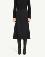 Load image into Gallery viewer, MM6 Maison Margiela Wool-Blend Tailored Midi Skirt
