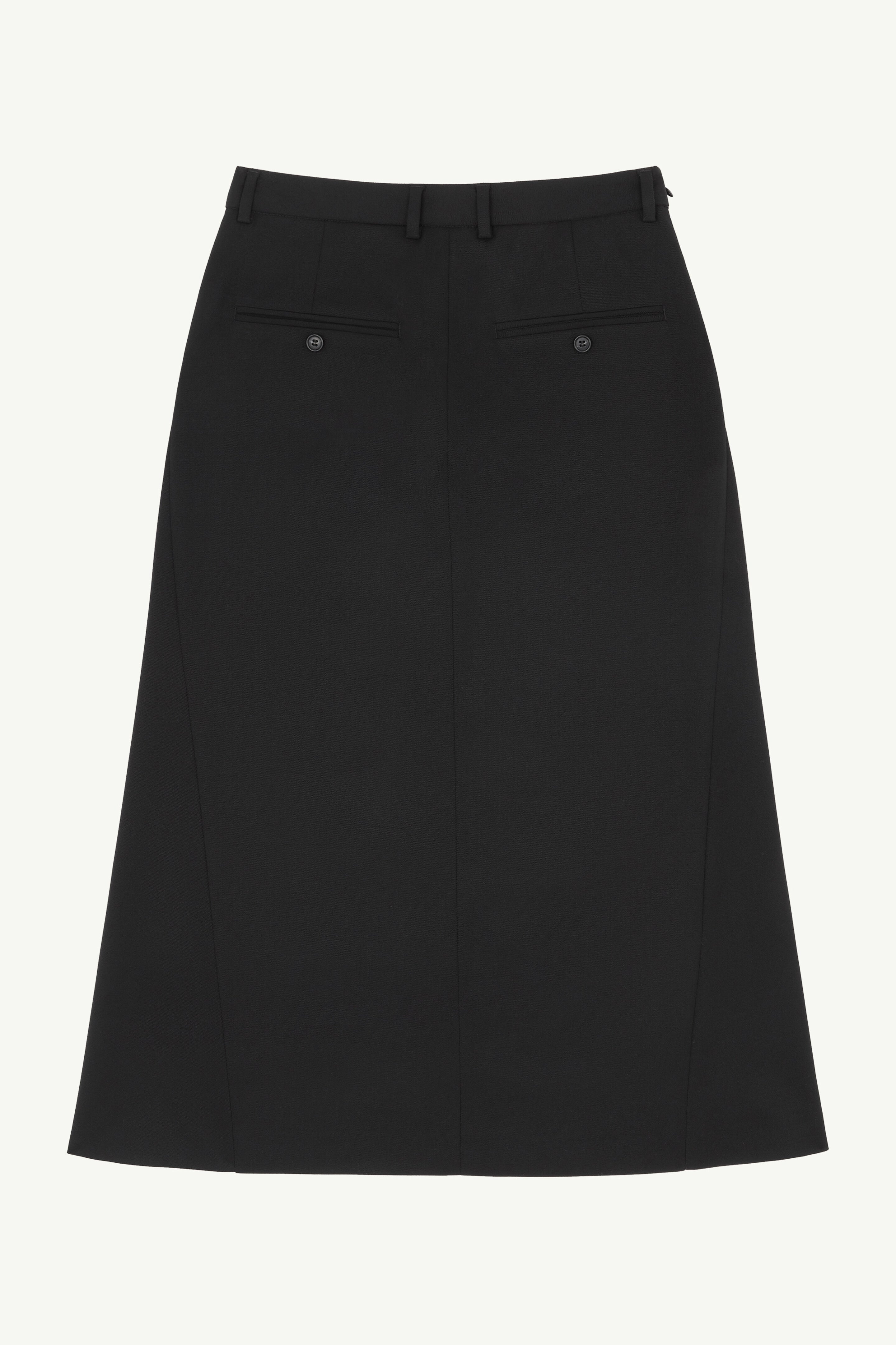 MM6 Maison Margiela Wool-Blend Tailored Midi Skirt