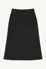 Load image into Gallery viewer, MM6 Maison Margiela Wool-Blend Tailored Midi Skirt
