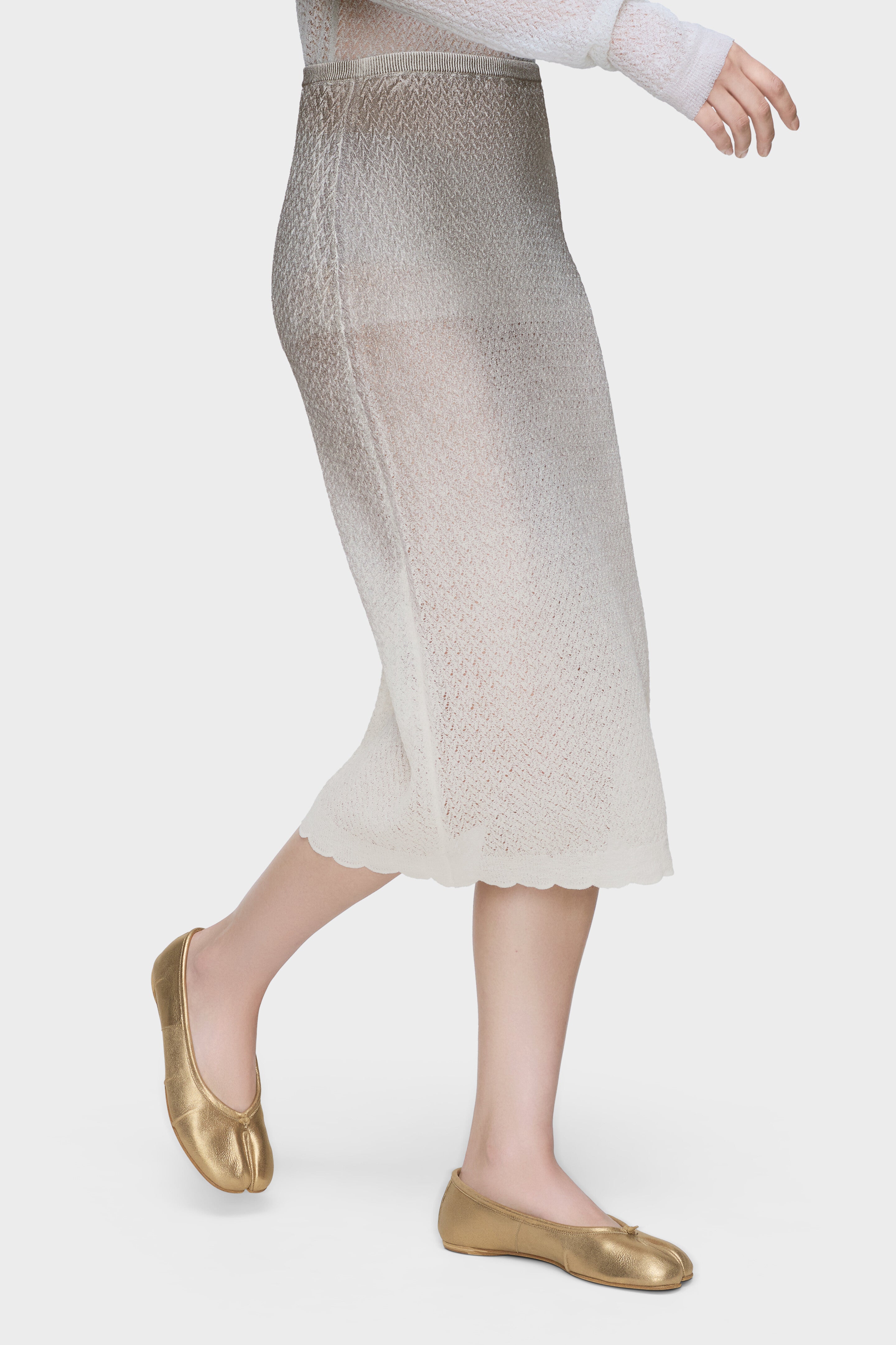 Maison Margiela Tabi New Ballerina Gold