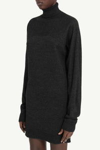 MM6 Maison Margiela Triangle Mini Dress Dark Grey
