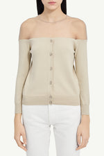 Load image into Gallery viewer, MM6 Maison Margiela Knit Cardigan Beige
