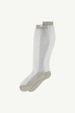 Load image into Gallery viewer, MM6 Maison Margiela Sheer Knee-High Socks Dark Grey
