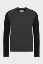 Load image into Gallery viewer, Maison Margiela Two-Tone Wool Crew Neck Sweater
