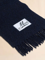 Load image into Gallery viewer, Marni Alpaca Scarf Dark Navy
