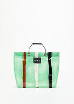 Load image into Gallery viewer, Plan C Green Waxed Beach Bag
