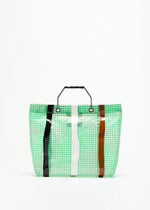 Load image into Gallery viewer, Plan C Green Waxed Beach Bag
