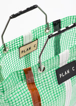 Load image into Gallery viewer, Plan C Green Waxed Beach Bag
