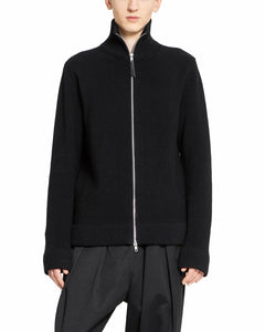 Maison Margiela Knit Zip-Up Cardigan Black