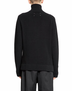 Maison Margiela Knit Zip-Up Cardigan Black