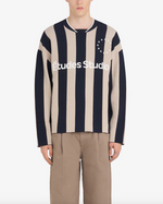 Load image into Gallery viewer, Études Studio Soccer Long Sleeve T-Shirt Striped Dark Navy
