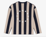 Load image into Gallery viewer, Études Studio Soccer Long Sleeve T-Shirt Striped Dark Navy

