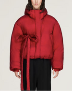 Load image into Gallery viewer, Y-3 Hooded Puffer Jacket Burgundy
