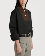 Load image into Gallery viewer, Marni Poplin Shirt With Contrast Bib Insert Black
