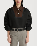 Load image into Gallery viewer, Marni Poplin Shirt With Contrast Bib Insert Black
