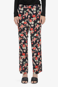 Nº21 Floral-Print Straight-Leg Trousers